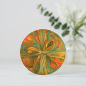 Hart en boog rood groen cadeau wrap kaart (Staand voorkant)