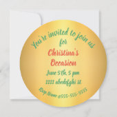 Hart en boog rood groen cadeau wrap kaart (Achterkant)