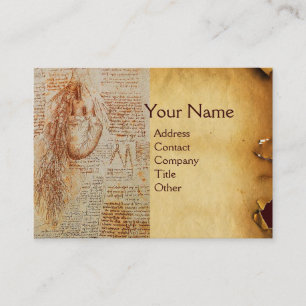 Hart- en bronchiale arteriën, arts, medisch visitekaartje