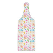 Hart- en Cupcakes heerlijk Waterverf patroon Snijplank (Voorkant)