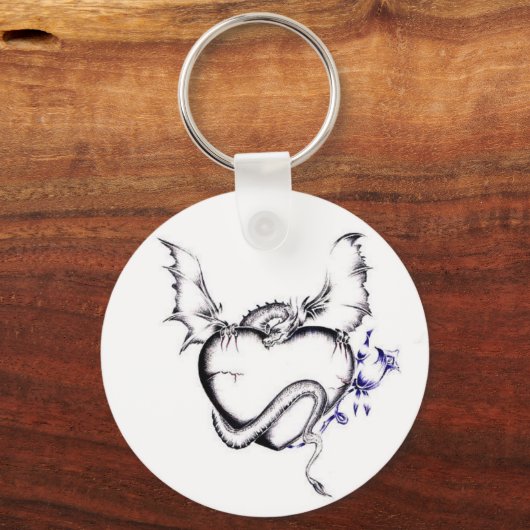 Hart en draak sleutelhanger (Voorkant)