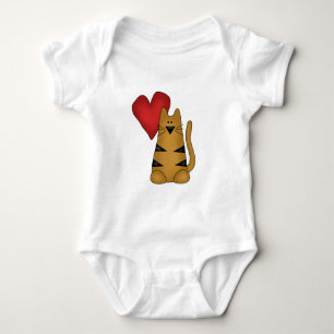 Hart en Gestreepte Kat Tshirts en Geschenken