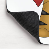 Hart en Gestreepte Kat Tshirts en Geschenken Muismat (Hoek)