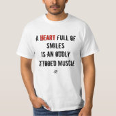 Hart en glimlachen t-shirt (Voorkant)