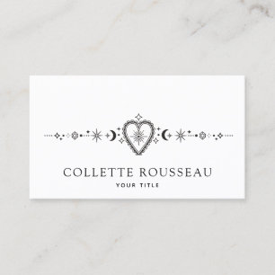 Hart en hemels visitekaartje