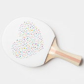 Hart en kleine harten - tafeltennistafel tafeltennisbatje (Zijkant)