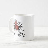Hart en longen koffiemok (Voorkant links)