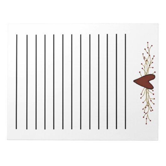 Hart- en pipijnbessen, donker gelaagd Notitieblok (Voorkant)