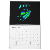 Hart en Regenboog Fantasy Art Kalender (Feb 2026)