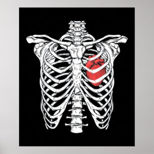 Hart- en ribcageverpleegkundige poster