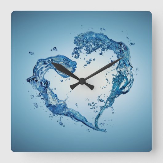 Hart- en rivierriemen vierkante klok (Voorkant)