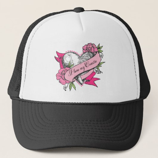 Hart en Rozen Trucker Pet (Voorkant)