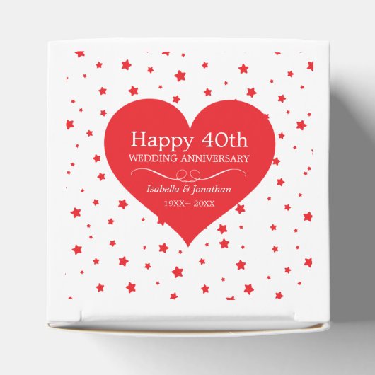 Hart en sterren bedankdoosjes (Bovenkant)