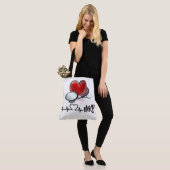 Hart en stethoscoop Tas voor groot monogram (Op model)