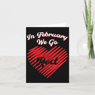 Hart- en vaatziekten februari Draag Red Heart Dise Kaart