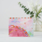 hart en ziel feest uitnodiging (Staand voorkant)