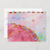 hart en ziel feest uitnodiging (Voorkant / Achterkant)