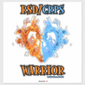 Hart/Flames...RSD/CRPS Sticker (Vel)