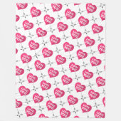 hart fleece deken (Voorkant)