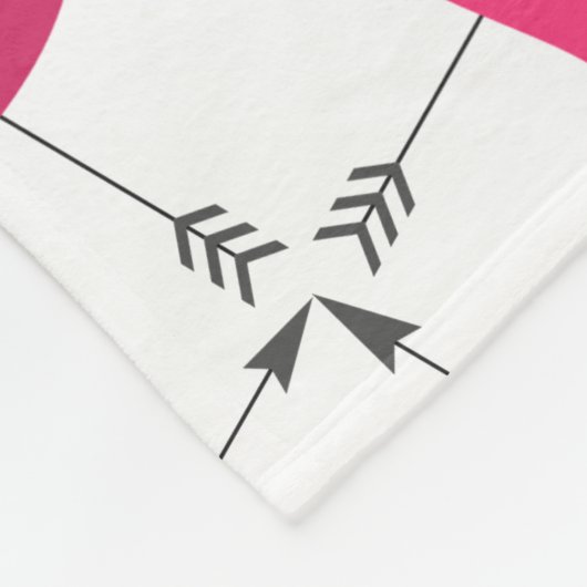 hart fleece deken (Hoek)