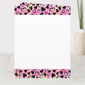 Hart Foto Collage Pink Heart Elke leeftijd Kaart (Achterkant)