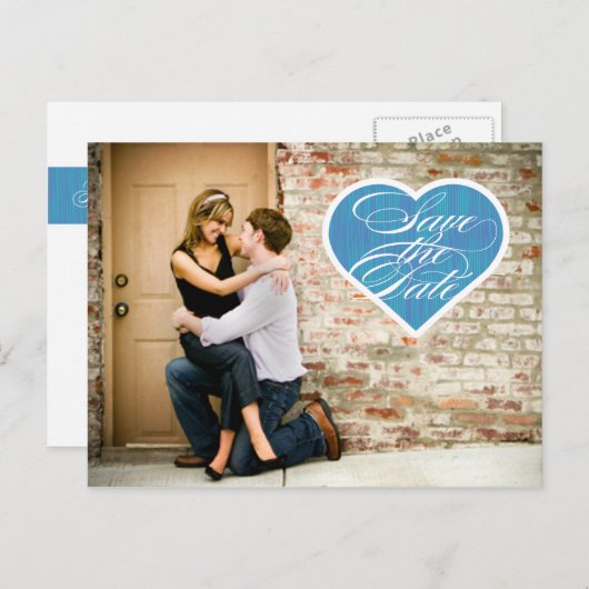 Hart | Foto's opslaan van het Briefkaart Datum (Voorkant / Achterkant)