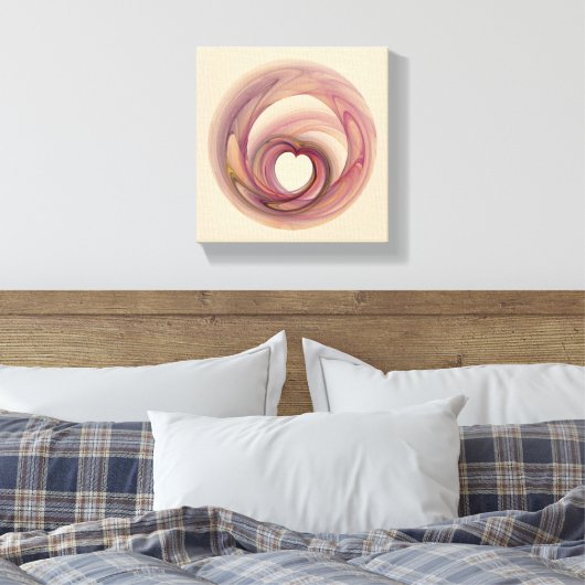 Hart Fractal Canvas Afdruk (Insitu (Slaapkamer))