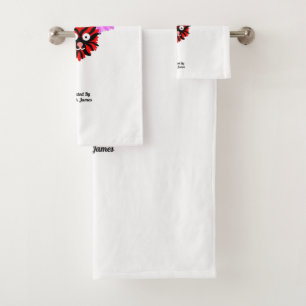 Hart Fuzzies Badkamer Handdoek Set