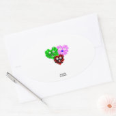 Hart Fuzzies Ovale Sticker (Envelop)