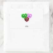 Hart Fuzzies Rechthoek Sticker (Tas)