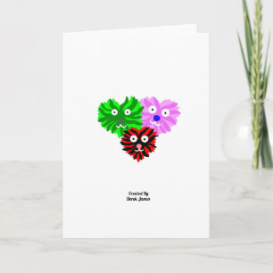 Hart Fuzzies Standaard Verticale Wenskaart Kaart