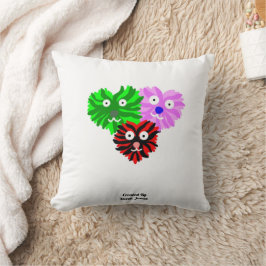 Hart Fuzzies Vierkant Sierkussen