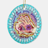 Hart geeft Gathers Christelijk ornament (Links)