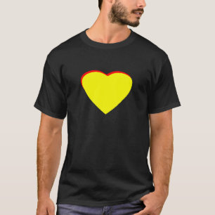 Hart Geel Rood Bruiloftsuitnodiging Het MUSEUM Zaz T-shirt