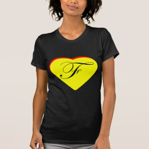 Hart Geel Rood F Trouwuitnodiging Het MUSEUM Z T-shirt