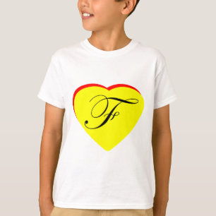 Hart Geel Rood F Trouwuitnodiging Het MUSEUM Z T-shirt