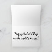 Hart, Gelukkig Vaderdag Opa Kaart (Binnen)