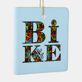 Hart Gevulde Fietstekst Keramisch Ornament (Rechts)