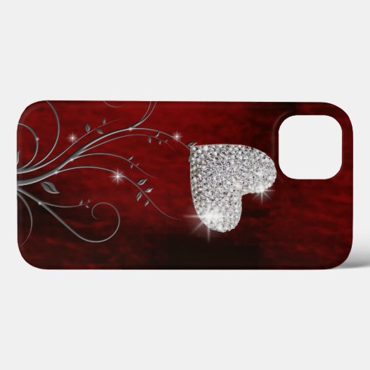 Hart Girly Mooi Rood Case-Mate iPhone Case (Achterkant (horizontaal))