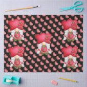 Hart Gnome Kleur aanpassen Tissuepapier (Craft)