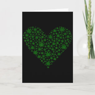 Hart Grappige Valentijnsdag Wietliefhebber Potroke Kaart