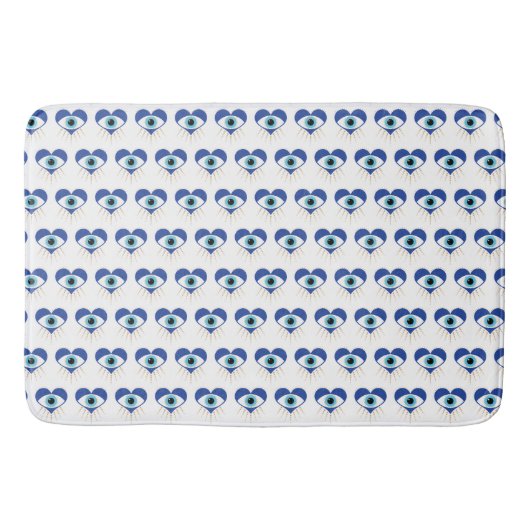 Hart Grieks Evil Eye Badmat (Voorkant)