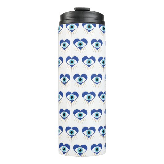 Hart Grieks Evil Eye Thermosbeker (Voorkant)