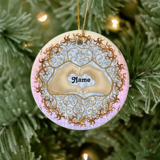 Hart handen ornament (Boom)