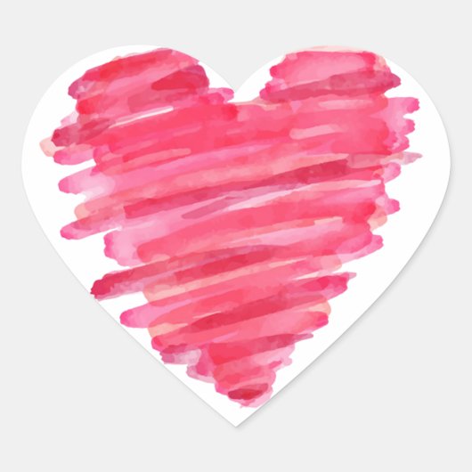 hart hart sticker (Voorkant)