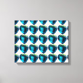 Hart Hemelsblauw Canvas Afdruk (Voorkant)