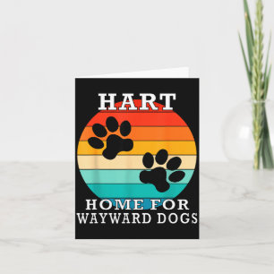 Hart Home Voor Ontwrichte Honden Familienaam Kaart