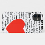 hart hou van je Case-Mate iPhone case (Achterkant (horizontaal))