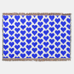 Hart in blauw deken