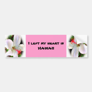 Hart in de bumpersticker Hawaii